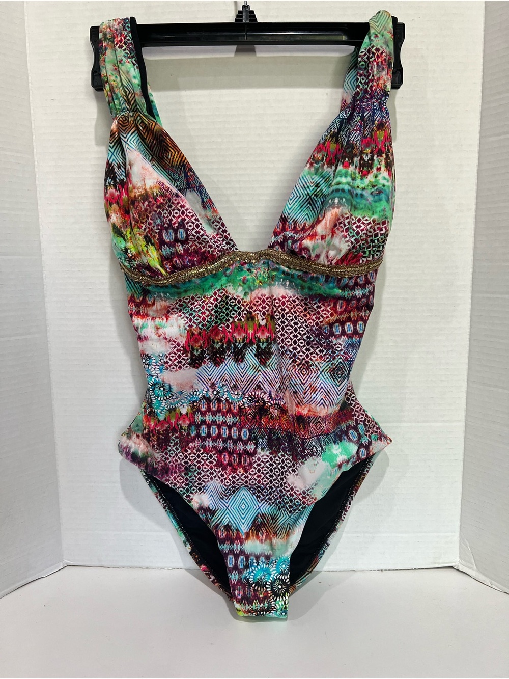 LEONISA Swimwear Multicolored one-piece swimsuit Size SMALL NWOT